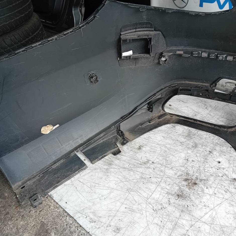 MERCEDES E-CLASS W213 SALOON REAR BUMPER BLACK 2016 A2138850001 FMX78 (DAMAGE)