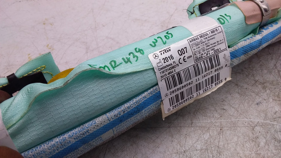 MERCEDES BENZ C-CLASS W205 CURTAIN AIRBAG RIGHT SIDE OS A2058600502 FMR438