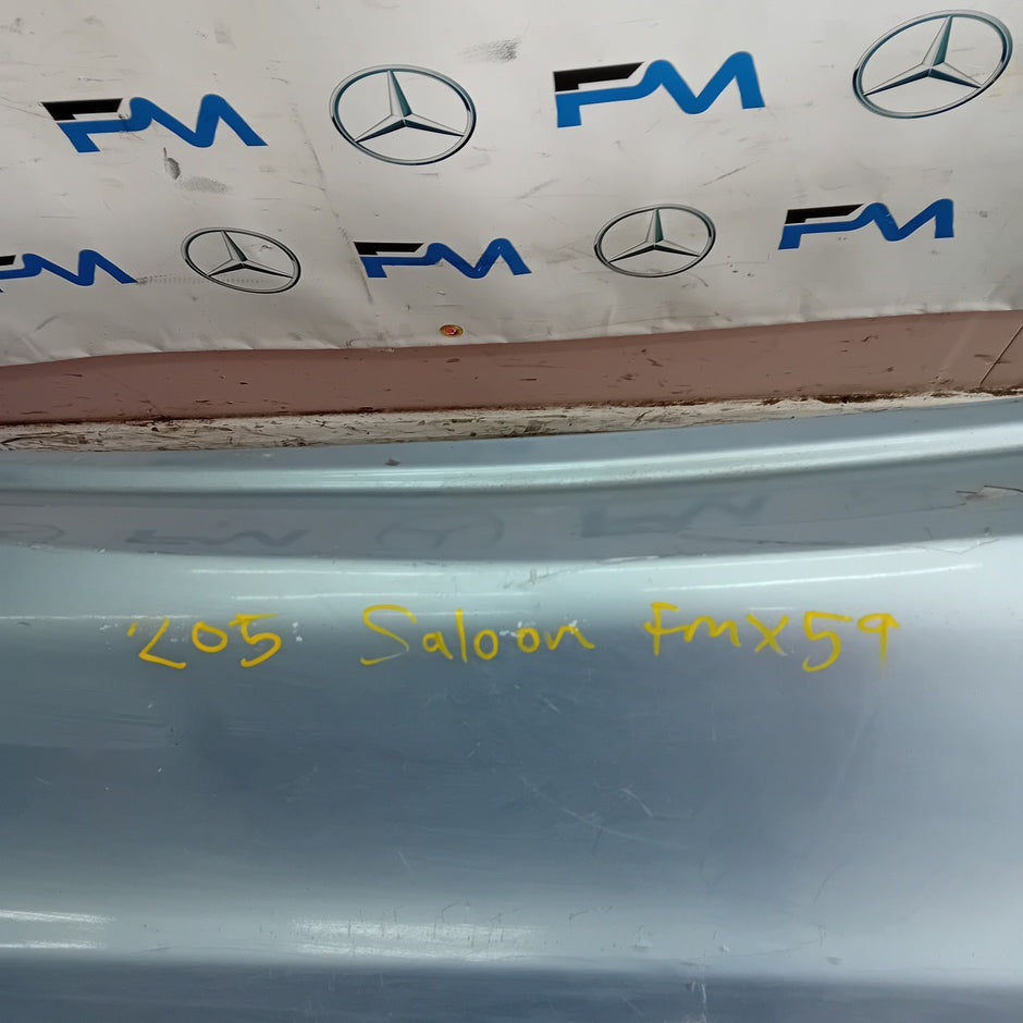 MERCEDES BENZ C-CLASS W205 SALOON REAR BUMPER 2015 SILVER A2058850138 FMX59