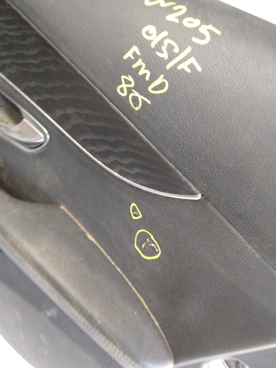 MERCEDES BENZ C-CLASS W205 DRIVER SIDE FRONT DOOR O/S/F  SILVER FMD86