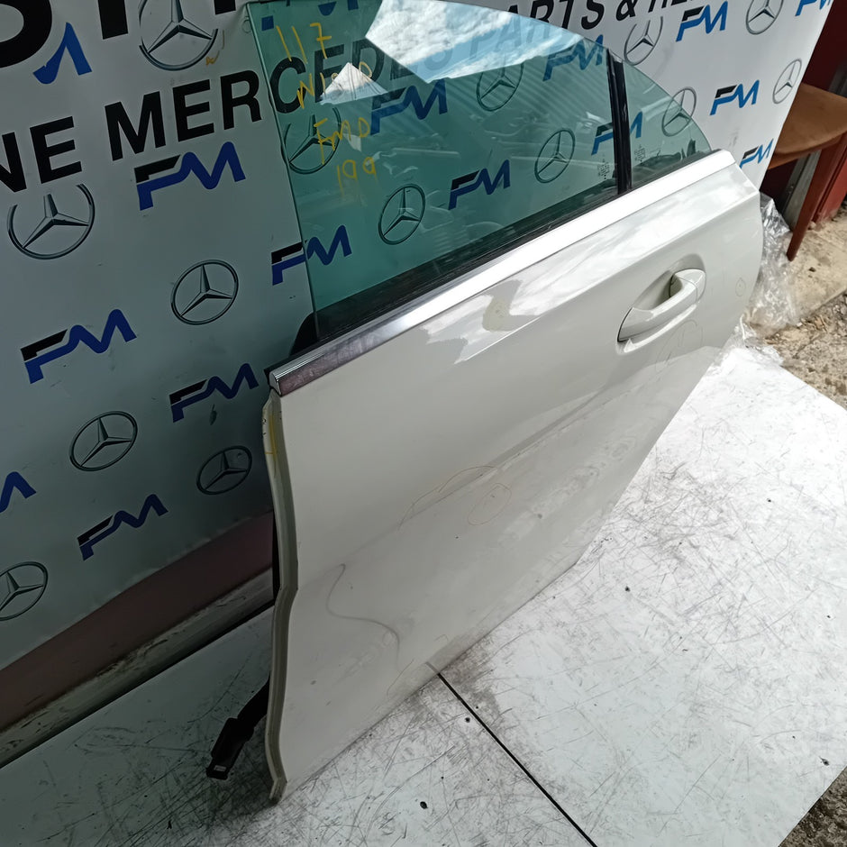 MERCEDES BENZ CLA W117 PASSENGER REAR DOOR NSR WHITE 2013-19 COMPLETE FMD199
