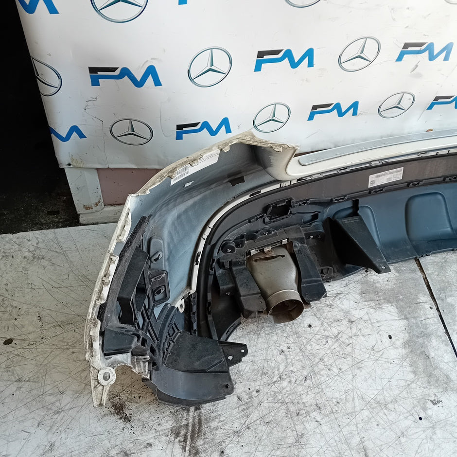 MERCEDES BENZ GLA X156 AMG WHITE REAR BUMPER 2014-19 A1568852825 COMPLETE FMX99