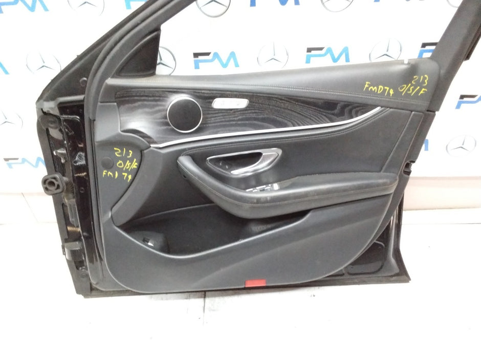 MERCEDES BENZ E-CLASS W213 DRIVER SIDE FRONT DOOR O/S/F COMPLETE BLACK FMD74