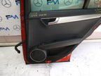 MERCEDES ESTATE C-CLASS W204 DRIVER  REAR DOOR O/S/R  RED & BLACK 2008-14 FMD70
