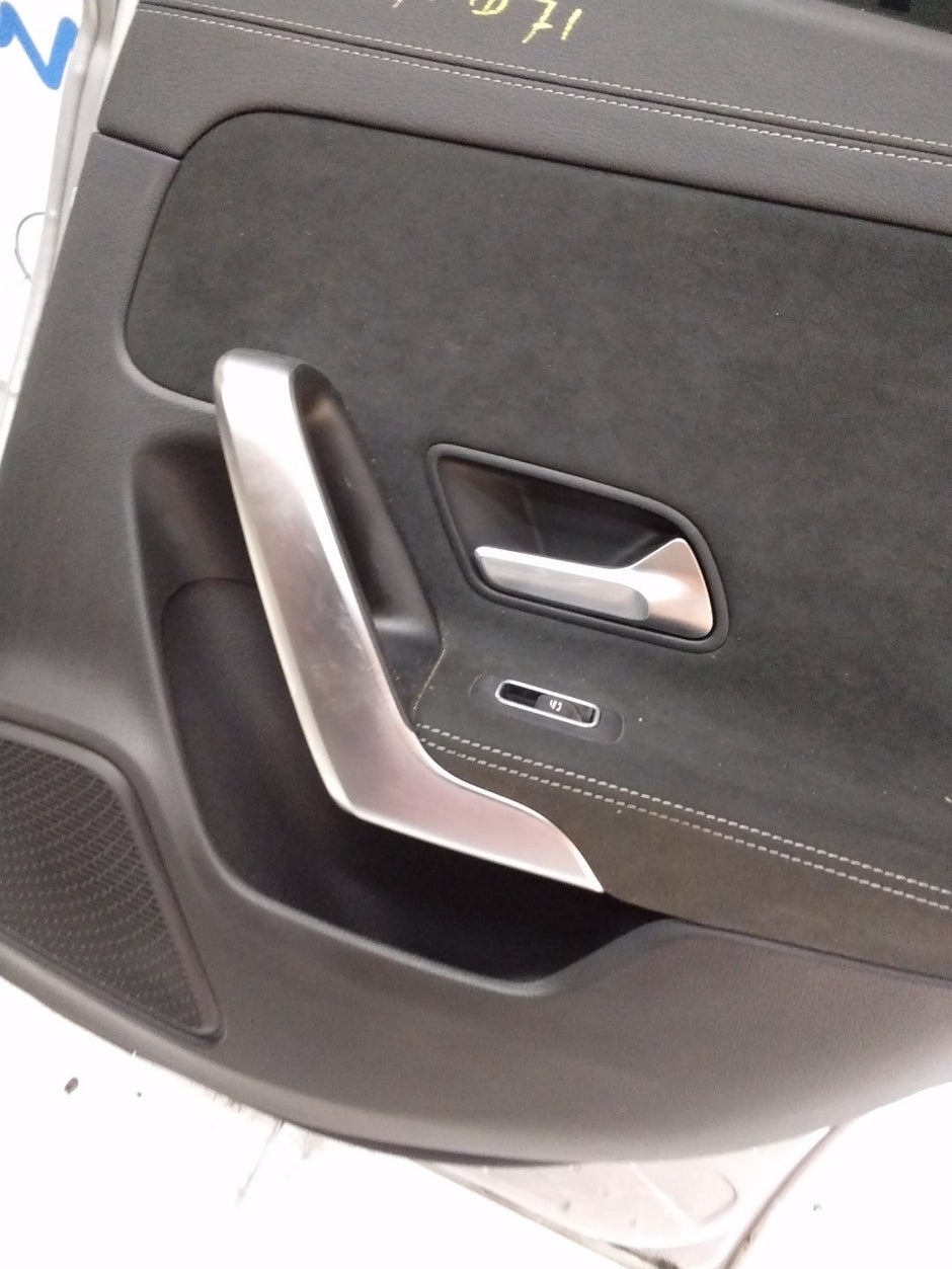 MERCEDES BENZ A-CLASS W177 DRIVER SIDE REAR DOOR O/S/R COMPLETE SILVER FMD71
