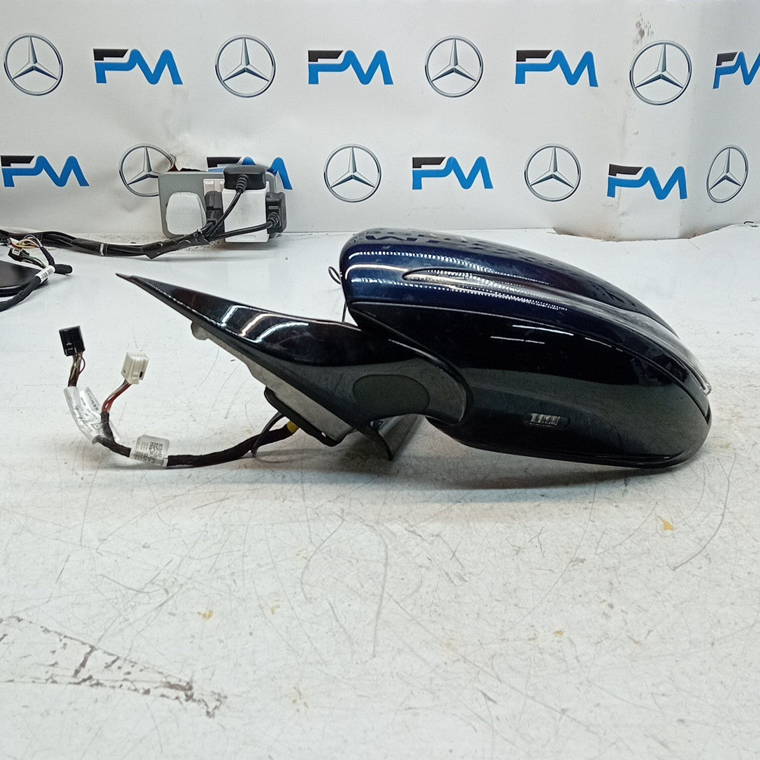MERCEDES E-CLASS W213 PASSENGER SIDE WING MIRROR BLUE A2138103900 PL BS 16 FMM51
