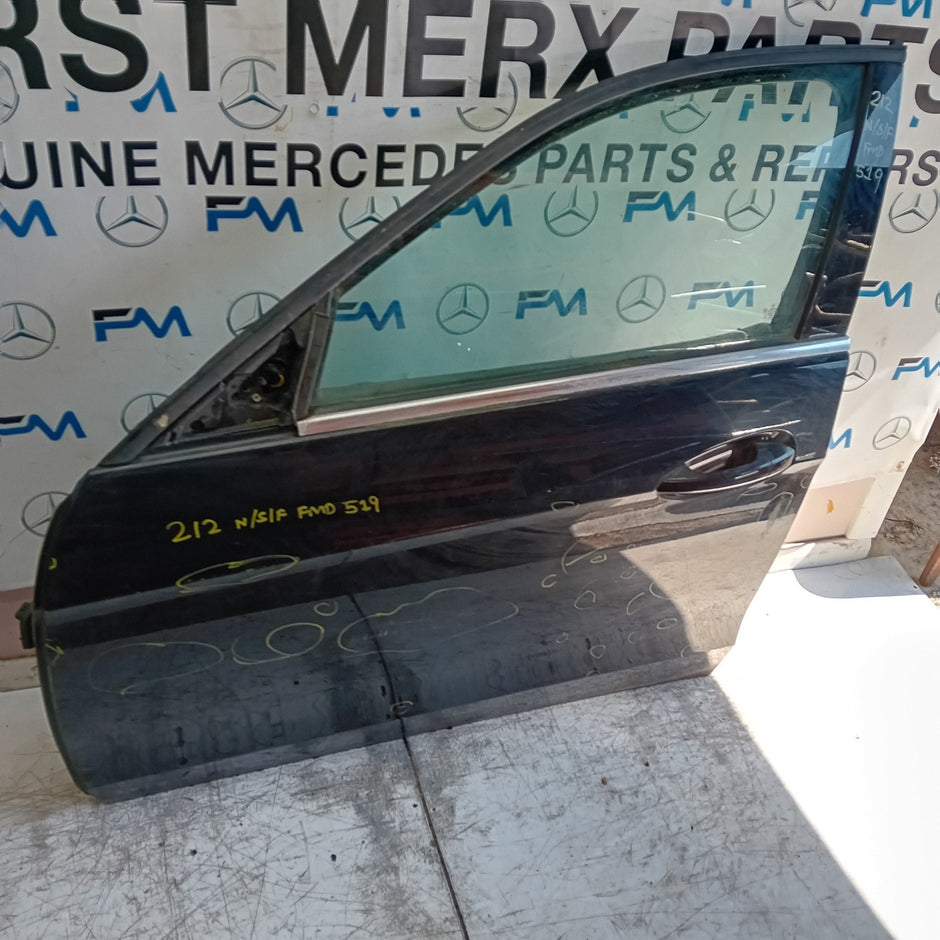 MERCEDES E-CLASS W212 PASSENGER FRONT DOOR NSF 2015 COMPLETE BLUE FMD519