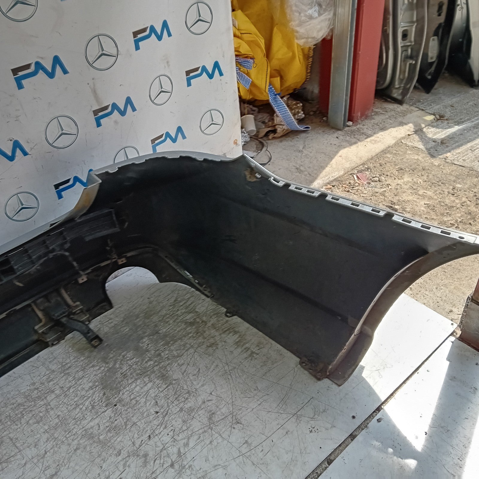 MERCEDES BENZ E-CLASS W212 REAR BUMPER SILVER 2014 A2128855125 FMX128