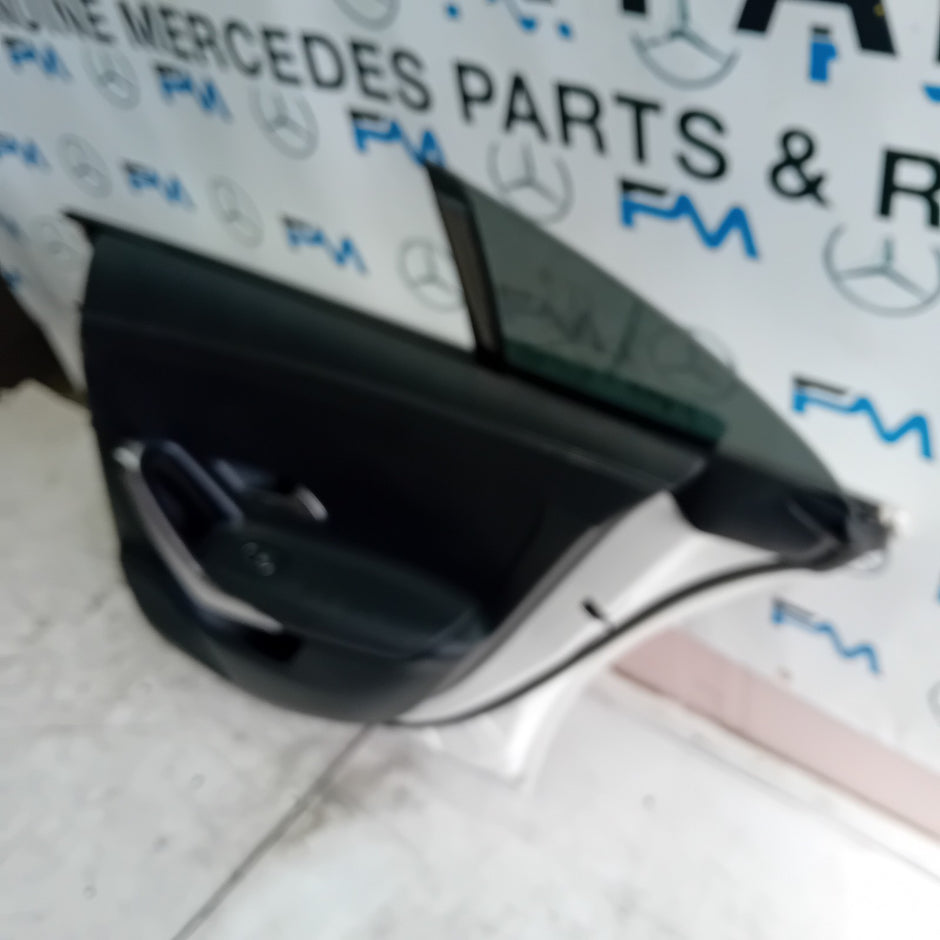 MERCEDES BENZ W118 CLA DRIVER SIDE REAR DOOR OSR WHITE 2019 ON COMPLETE FMD177