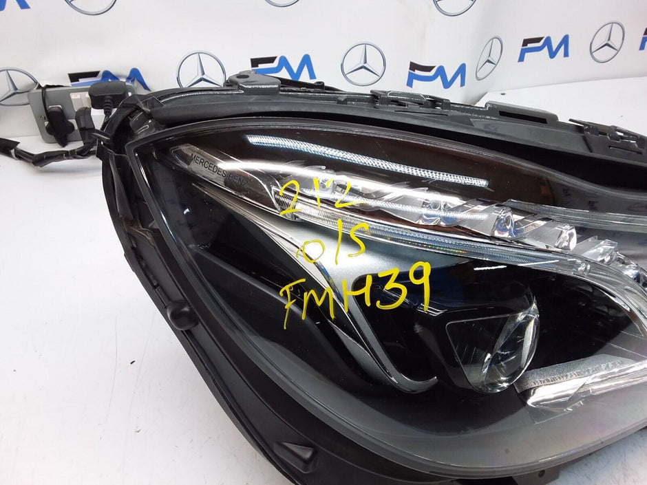 2014 MERCEDES E-CLASS W212 O/S Driver Side Front Headlight A2129063203 FMH39