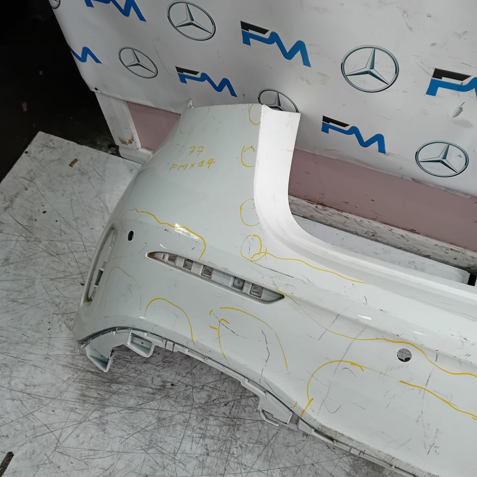 MERCEDES BENZ  A-CLASS W177 REAR BUMPER A1768850125 2018 WHITE FMX14