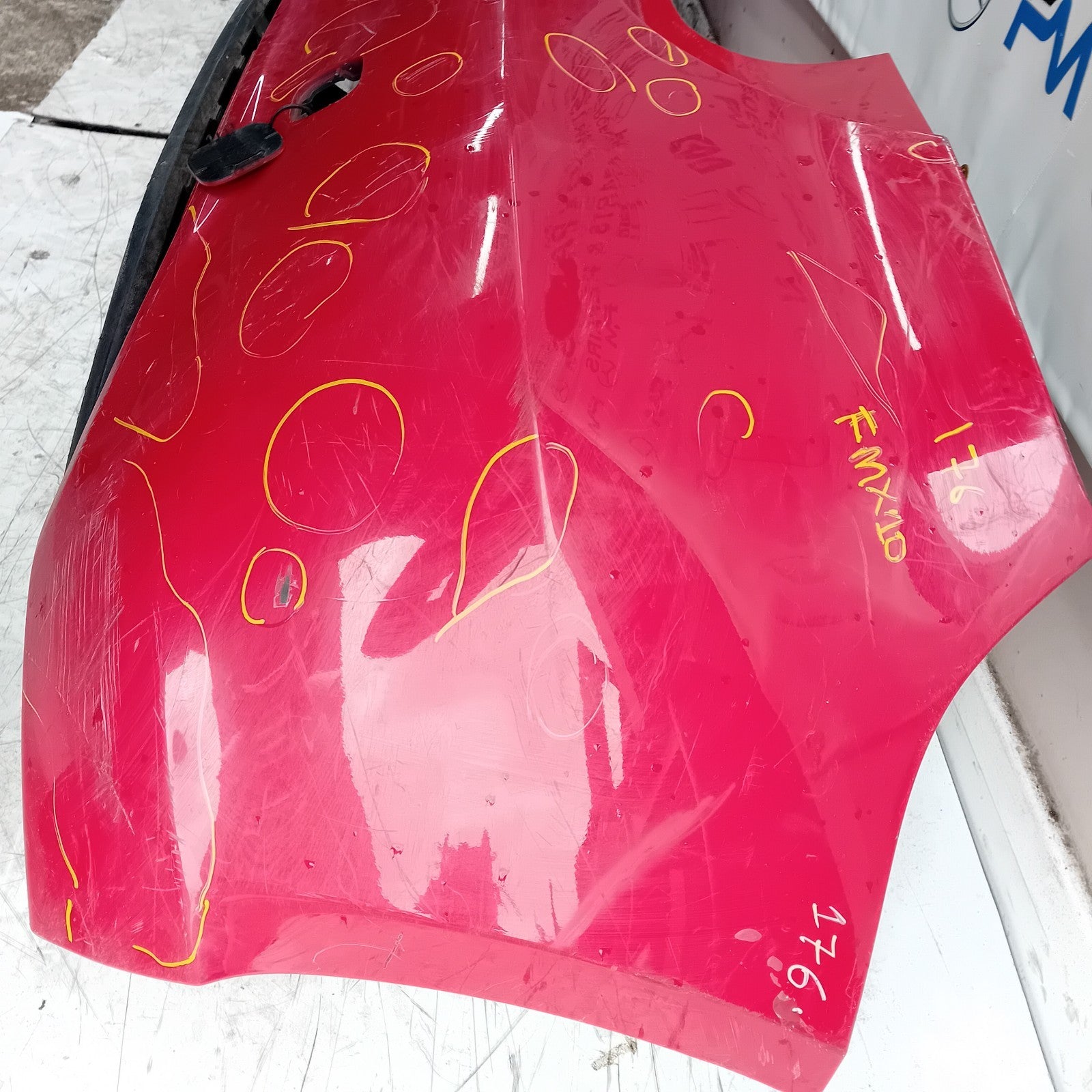 MERCEDES BENZ  A-CLASS W176 REAR BUMPER A1768605100 2012-2018 RED COMPLETE FMX10