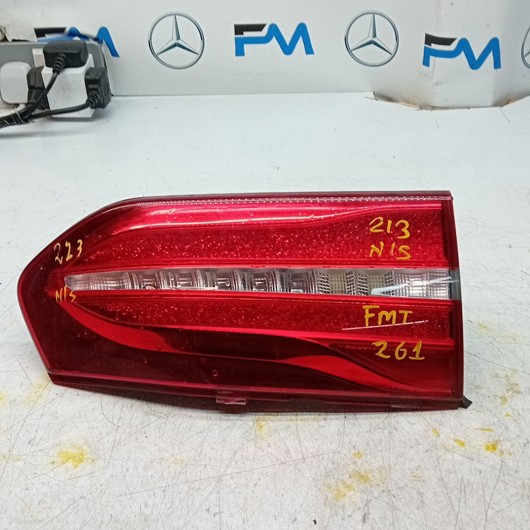 MERCEDES BENZ  E-CLASS W213 PASSENGER LEFT NS REAR INNER TAIL LIGHT FMT261