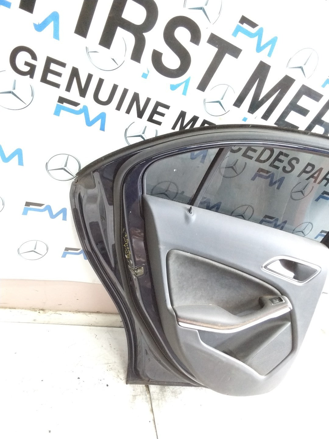 MERCEDES A-CLASS W176 PASSENGER REAR DOOR NSR BLUE 2012-18 COMPLETE FMD325