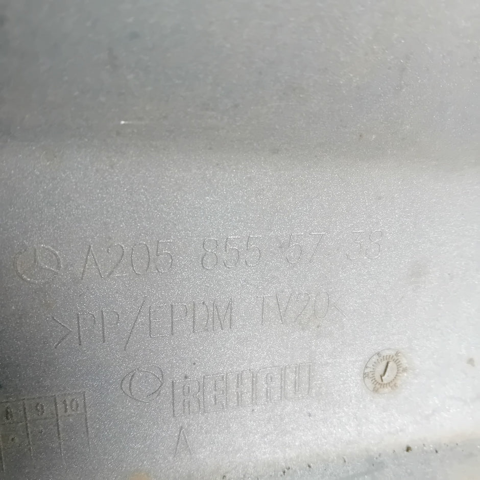 MERCEDES BENZ C-CLASS W205 REAR BUMPER 2015 SILVER A2058555738 FMX51