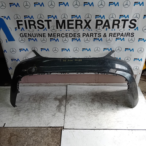 MERCEDES BENZ C-CLASS W205 SLN REAR BUMPER 2015 BLACK A2058850138 FMX53