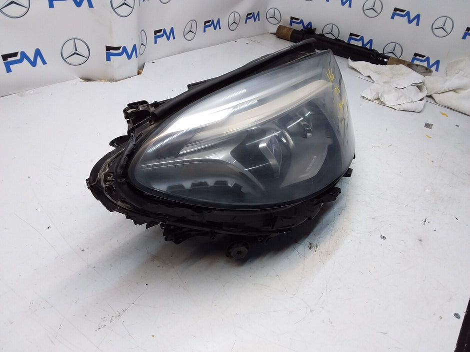 MERCEDES W166 GLE DRIVER O/S HEADLIGHT A16690622 FMH82 LED INTELLIGENT 