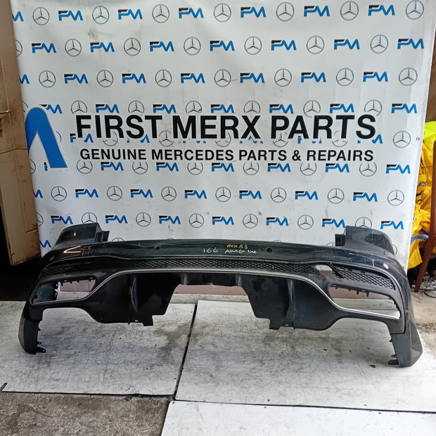 MERCEDES BENZ  GLE W166 SALOON REAR BUMPER BLACK 2016 A1668853024 FMX83