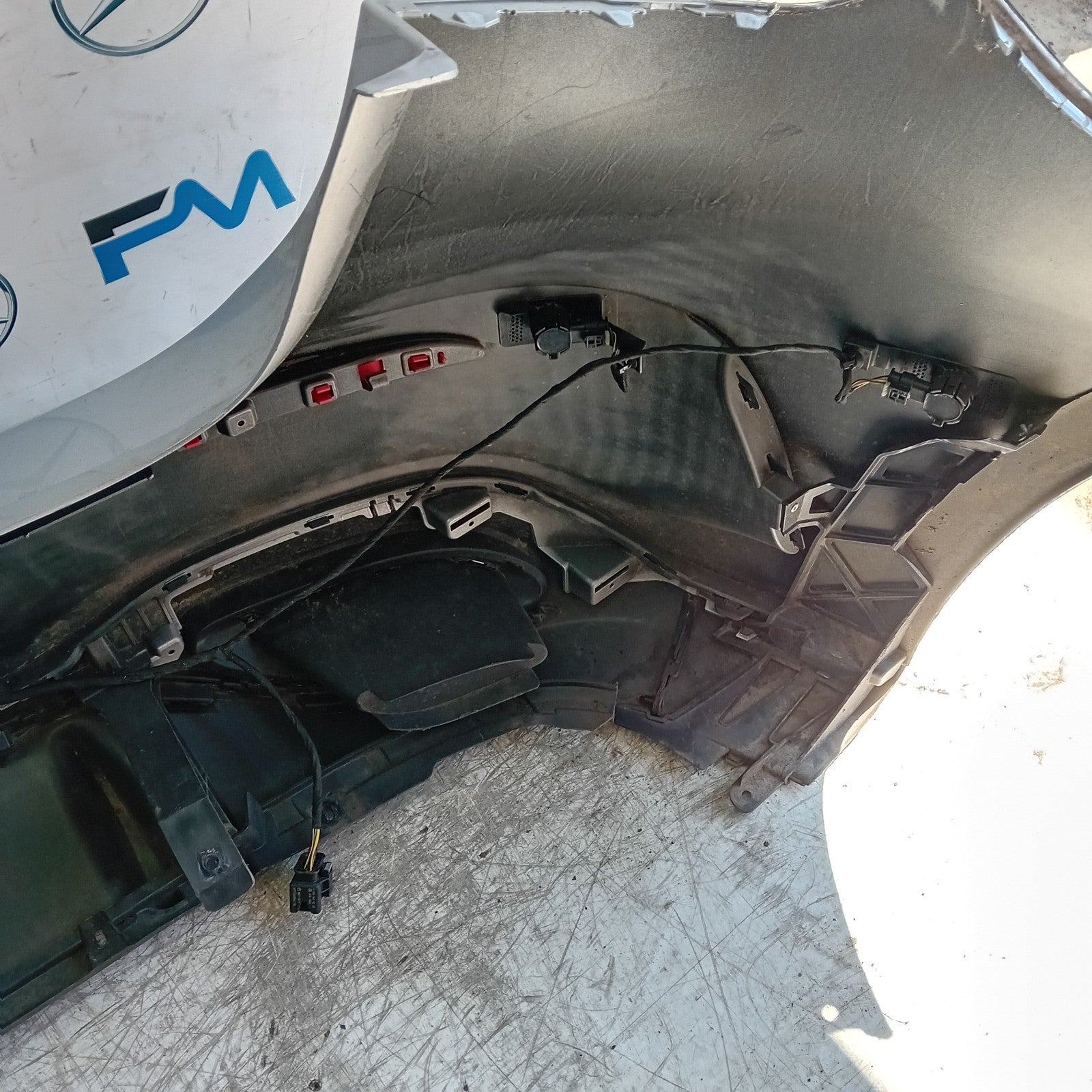 MERCEDES BENZ A-CLASS W177 REAR BUMPER A1778804801 2018 GREY COMPLETE FMX158