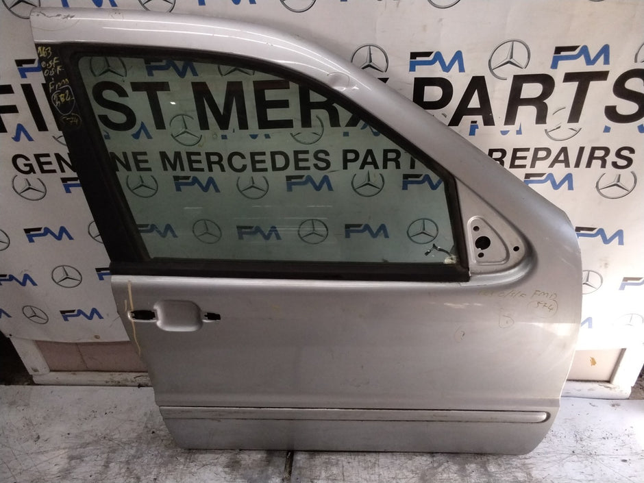 MERCEDES M-CLASS W163  DRIVER FRONT DOOR OSF GREY 1997-05 FMD574