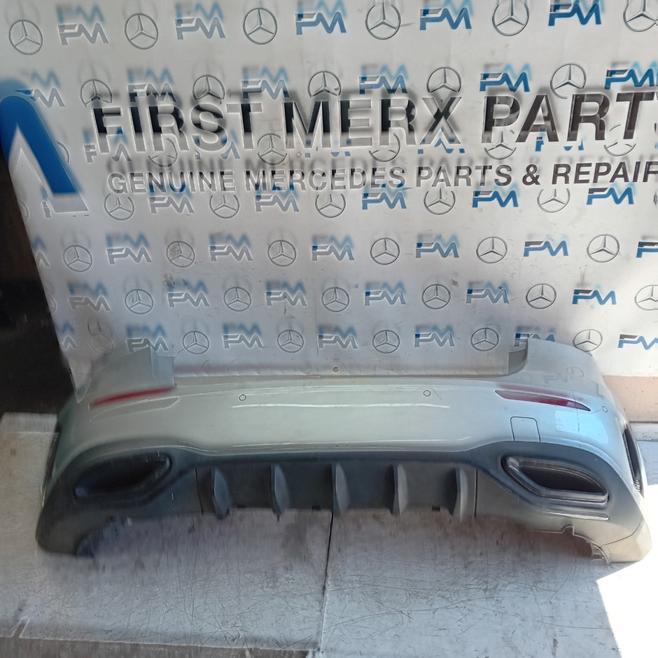 MERCEDES BENZ A-CLASS W177 REAR BUMPER A1778804801 2018 GREY COMPLETE FMX158