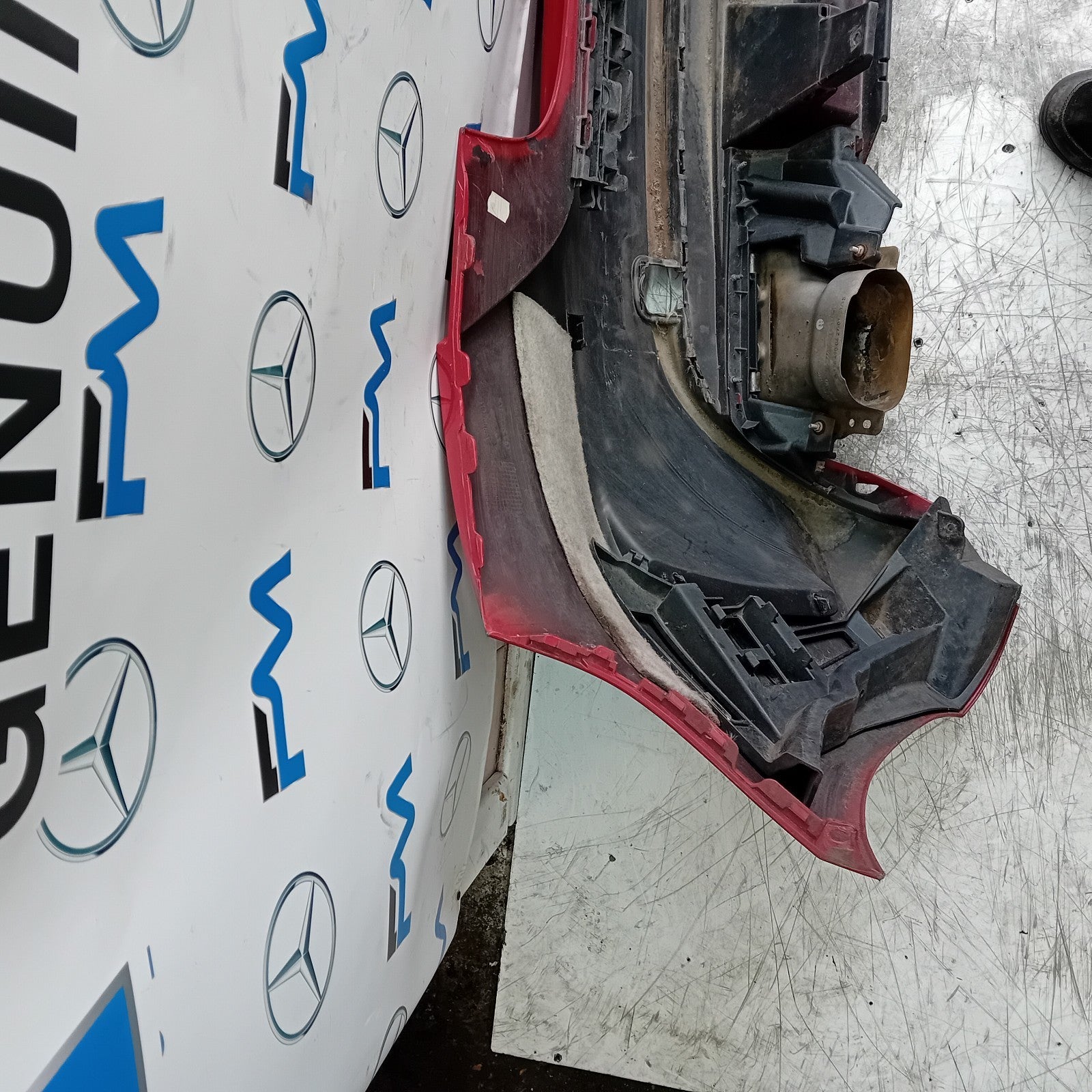 MERCEDES BENZ A-CLASS W176 REAR BUMPER 2012-18 A1768852625 RED FMX30