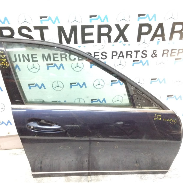MERCEDES C-CLASS W204 SLN DRIVER FRONT DOOR OSF BLUE 2008-14 FMD542
