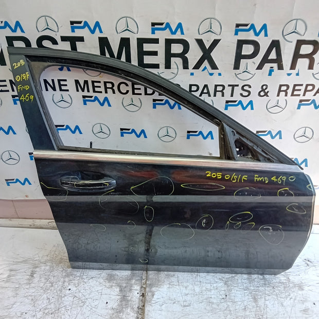 MERCEDES BENZ C-CLASS W205 SLN DRIVER FRONT DOOR OSF BLACK 2014 ON FMD469