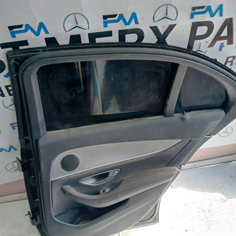 MERCEDES E-CLASS W213 SALOON DRIVER REAR DOOR OSR BLACK 2016 ON COMPLETE FMD195