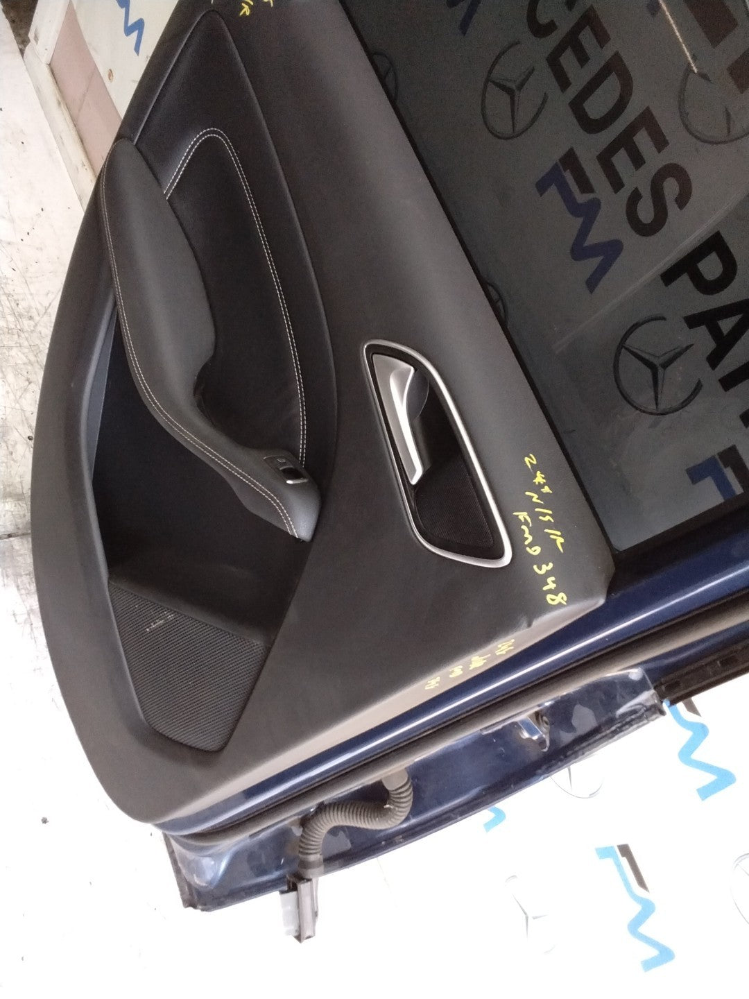 MERCEDES B-CLASS W246 PASSENGER REAR DOOR NSR BLUE 2012-19 COMPLETE FMD348