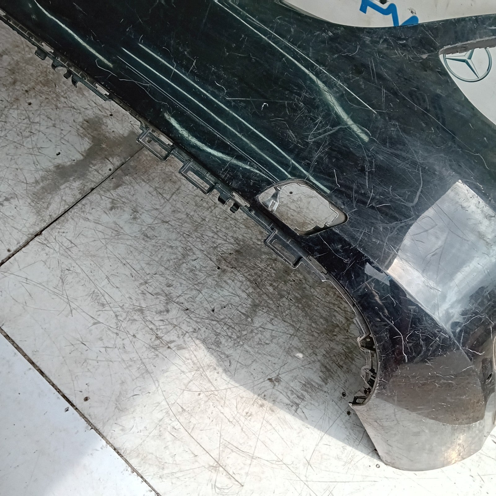 MERCEDES BENZ C-CLASS W205 SLN REAR BUMPER 2015 BLACK A2058850138 FMX53