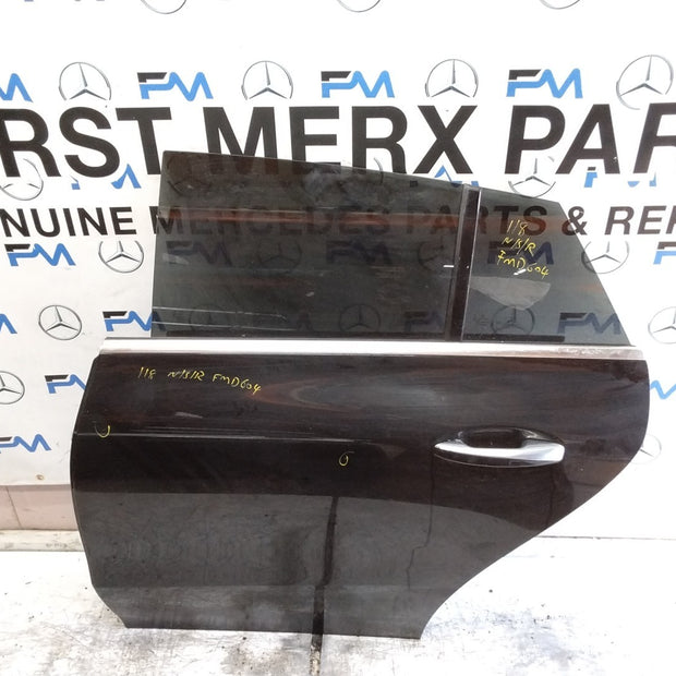 MERCEDES CLA C118 PASSENGER REAR DOOR NSR BLACK 2019 ONWARDS COMPLETE FMD604
