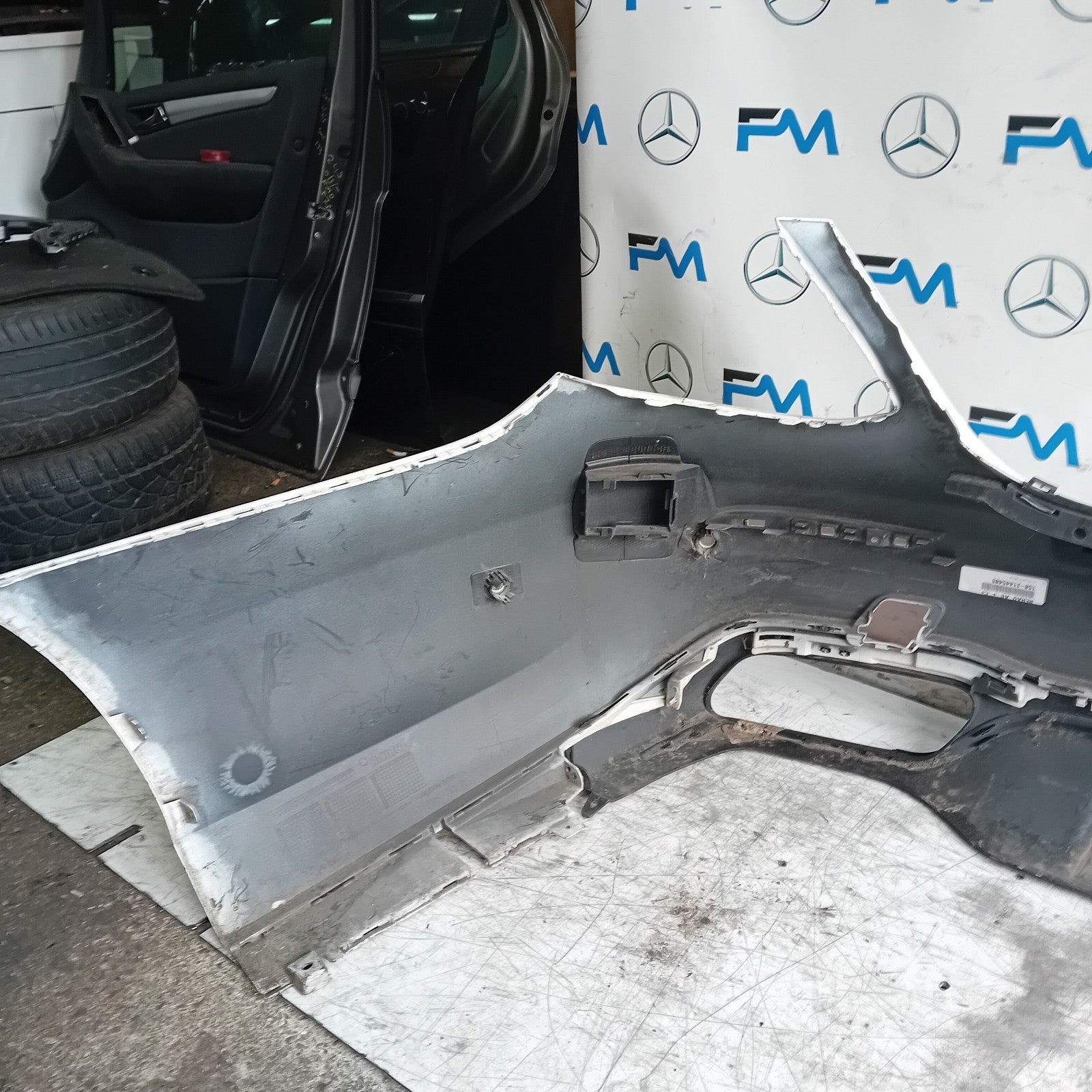 MERCEDES BENZ E-CLASS W213 SALOON REAR BUMPER WHITE 2016 A2138850001 FMX79