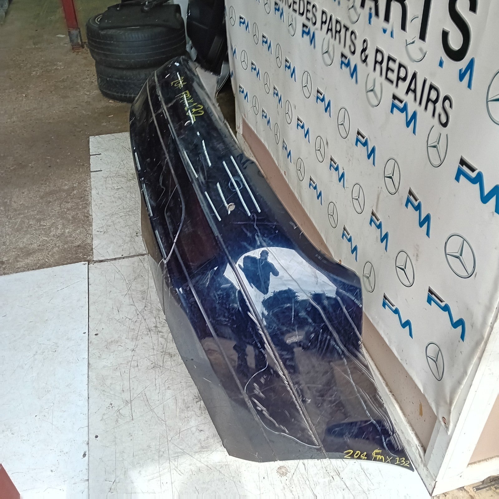 MERCEDES BENZ C-CLASS W204 REAR BUMPER BLUE 2011 A2048850025 FMX132
