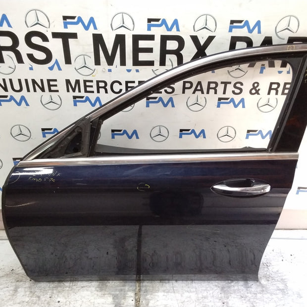 MERCEDES E-CLASS W213 SLN PASSENGER FRONTDOOR NSF BLUE 2016-2023 COMPLETE FMD570