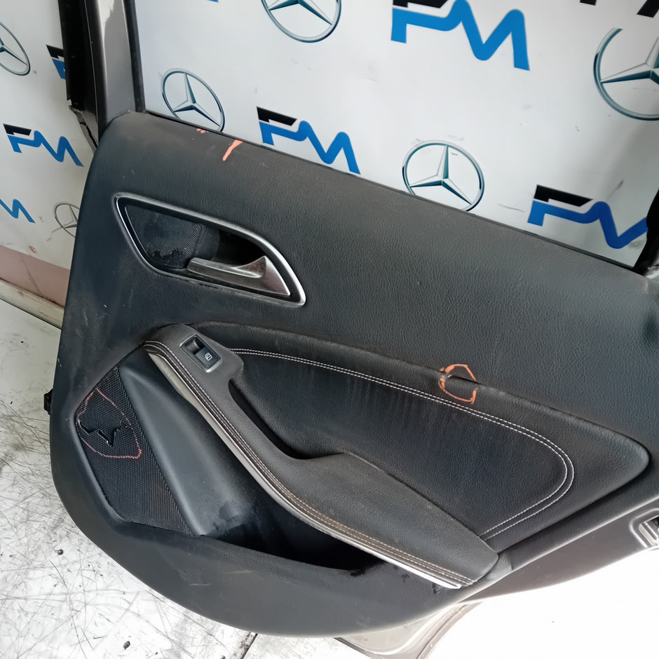 MEECEDES A-CLASS W176 SLN DRIVER REAR DOOR OSR 2012-18 GREY COMPLETE FMD288