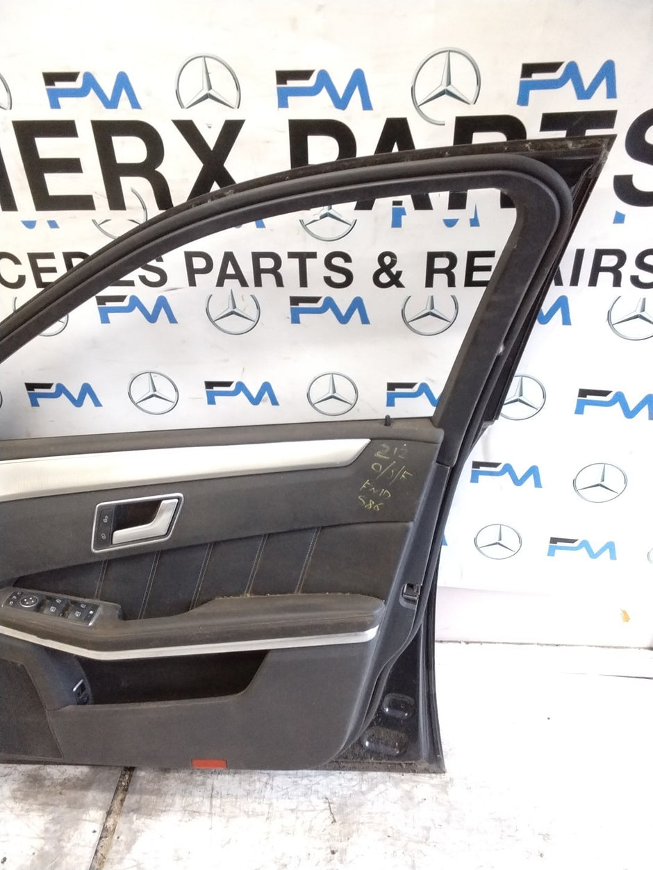 MERCEDES E-CLS W212  DRIVER FRONT DOOR OSF BLACK 2009-16 COMPLETE FMD586