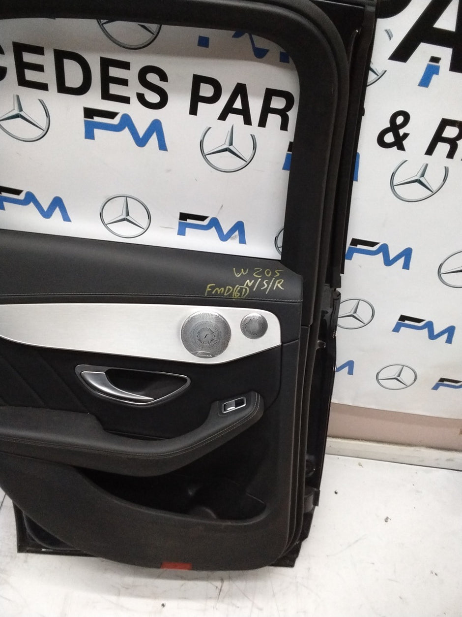 MERCEDES  BENZ  C-CLASS W205 PASSENGER SIDE REAR DOOR N/S/R COMPLETE GREY FMD61