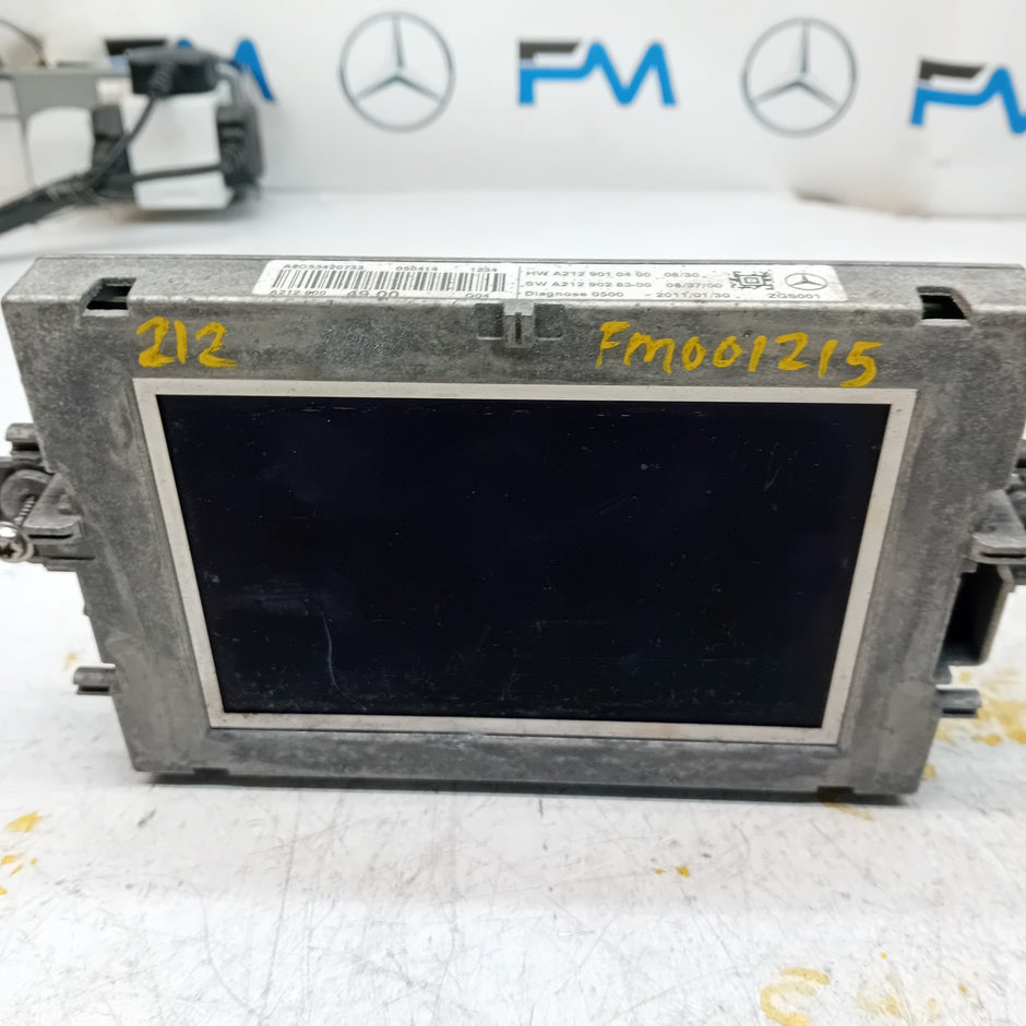 MERCEDES BENZ E-CLASS W212 SAT NAV DISPLAY SCREEN A2129004900 FM001215