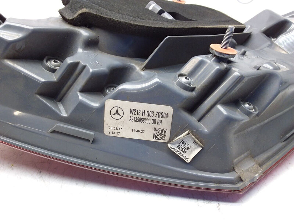 2017 MERCEDES E-CLASS W213 REAR DRIVER SIDE O/S LED LIGHT A2139068000 FMT31