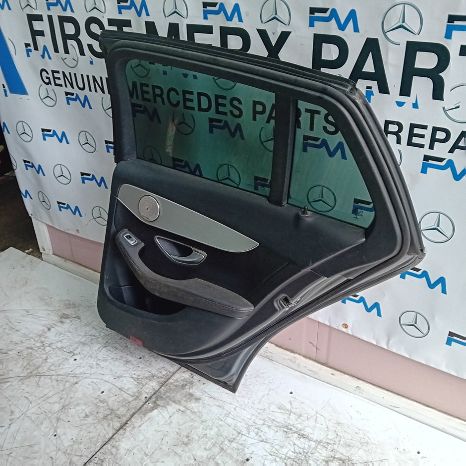 MERCEDES ESTATE C-CLASS W205 DRIVER REAR DOOR O/S/R GREY COMPLETE 2014-22 FMD141