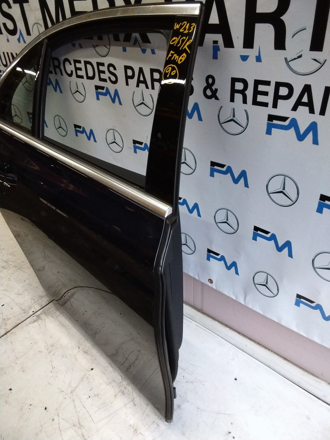 MERCEDES BENZ  E-CLASS W213 DRIVER SIDE REAR DOOR O/S/R COMPLETE BLUE FMD90