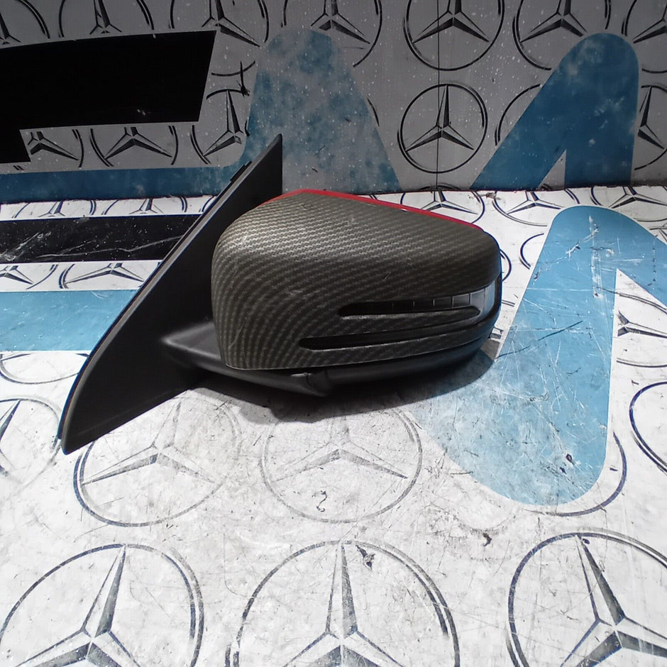 2013-2018 MERCEDES BENZ A CLASS W176 WING MIRROR PASSENGER LEFT NSF  Red & BLACK