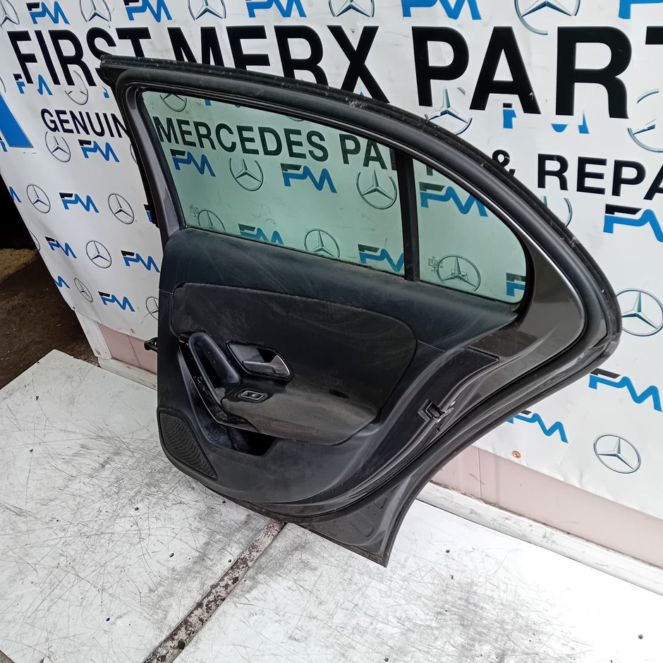 MERCEDES A-CLASS W177 DRIVER REAR DOOR OSR GREY COMPLETE 2018 ON FMD415