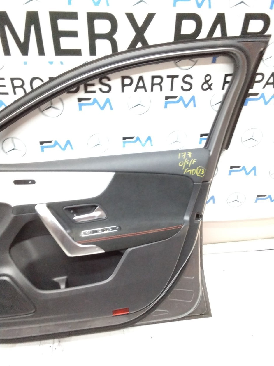 MERCEDES BENZ A-CLASS W177 DRIVER SIDE FRONT DOOR O/S/F COMPLETE GREY FMD73