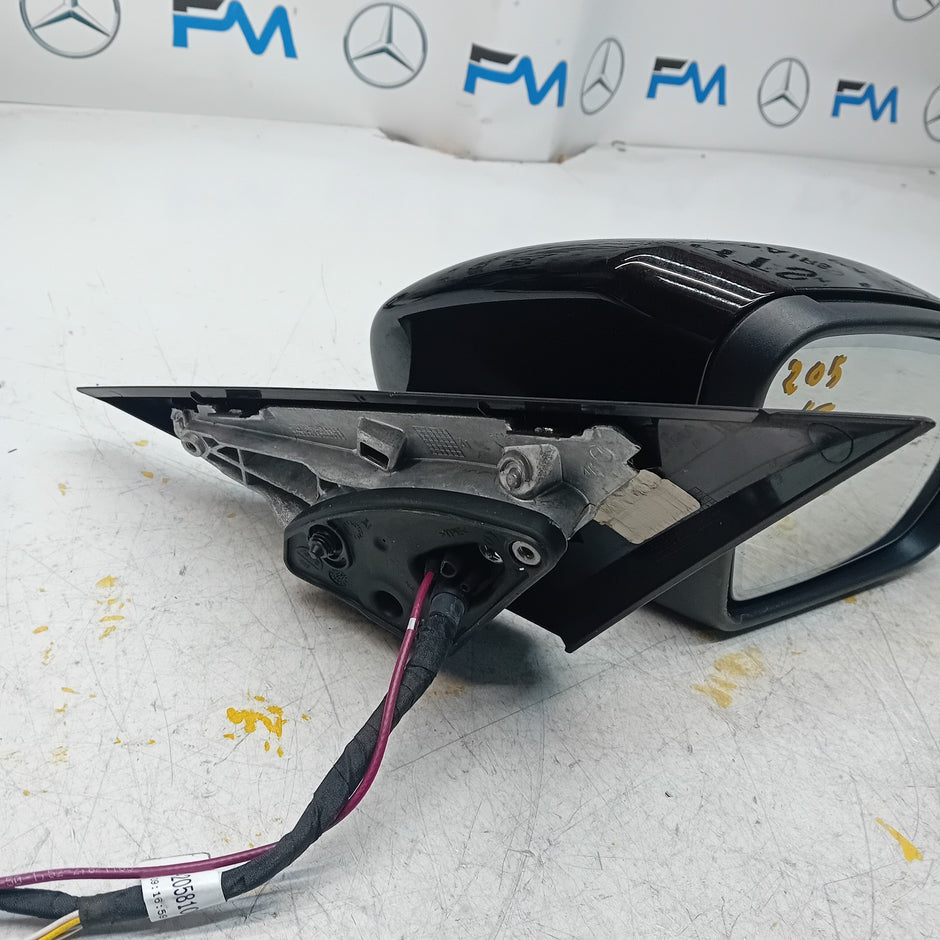 MERCEDES C-CLASS 2014 On W205 DRIVER SIDE WING MIRROR A2058104402 BLACK FMM6