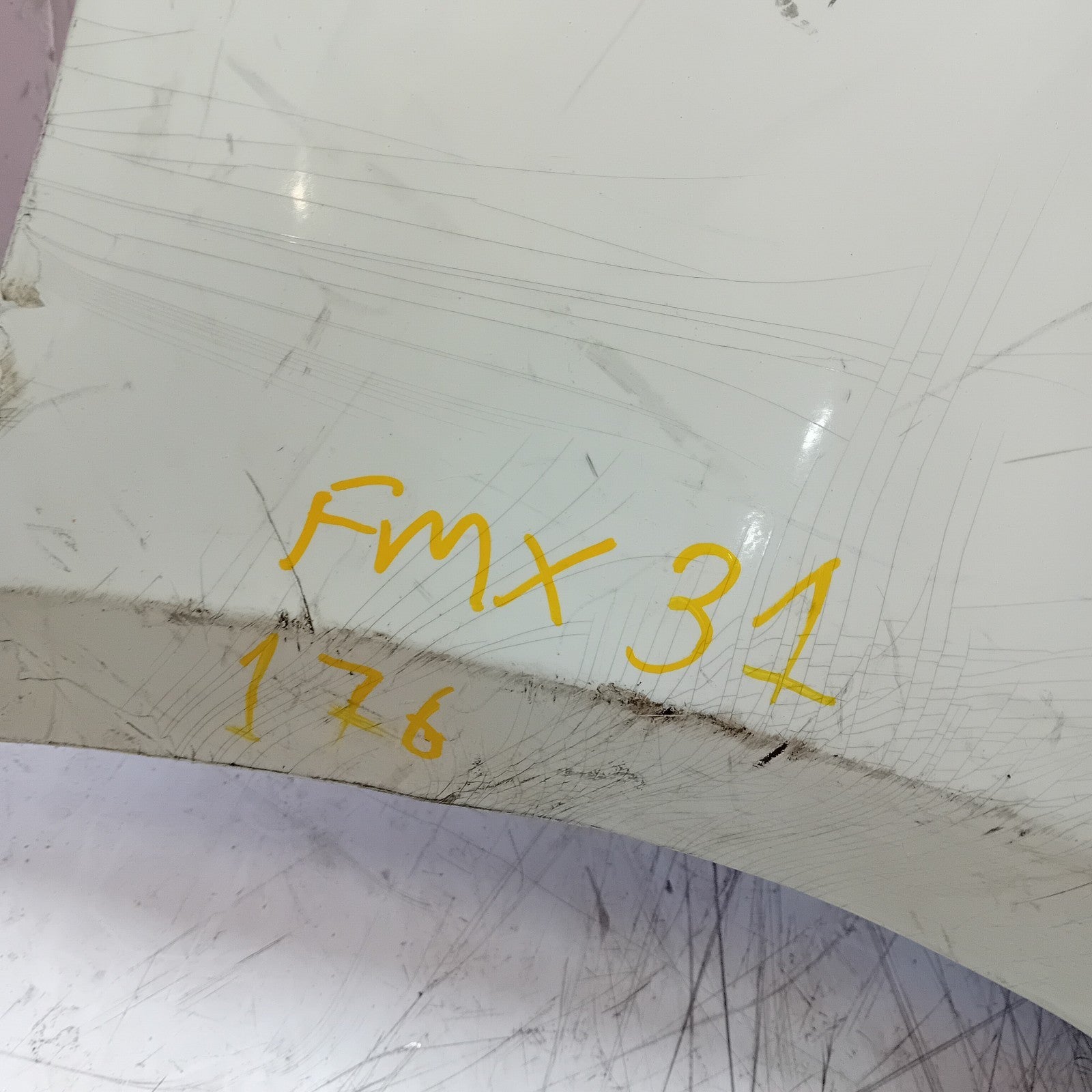 MERCEDES BENZ A-CLASS W176 REAR BUMPER 2012-18 A1768850125 WHITE FMX31