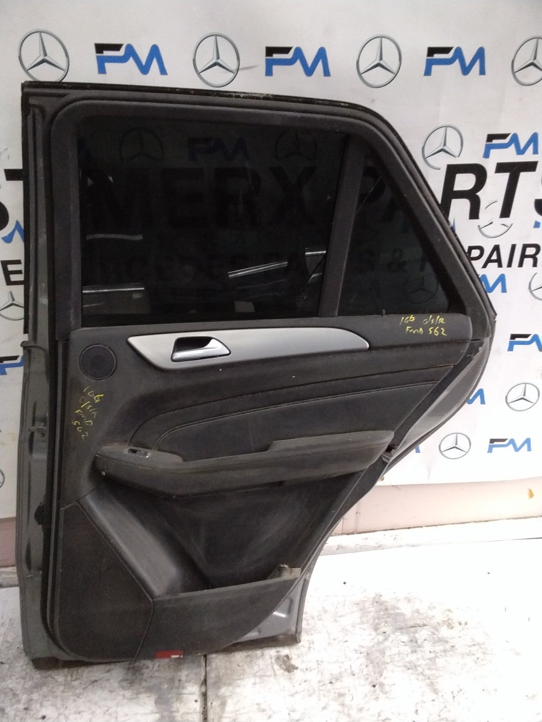 MERCEDES GLE W166  DRIVER REAR DOOR OSR GREY 2015- 2019 COMPLETE FMD562