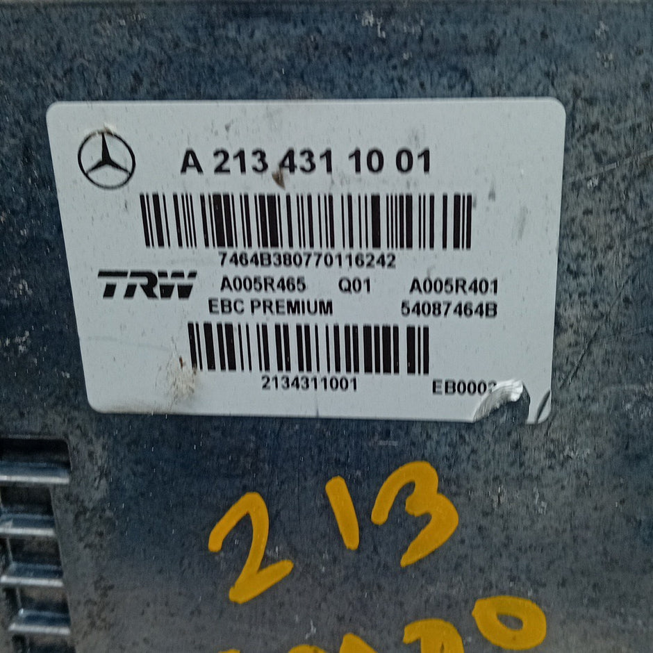 MERCEDES BENZ E-CLASS W213 ABS PUMP MODULE CONTROL UNIT A2134311001 FM001302