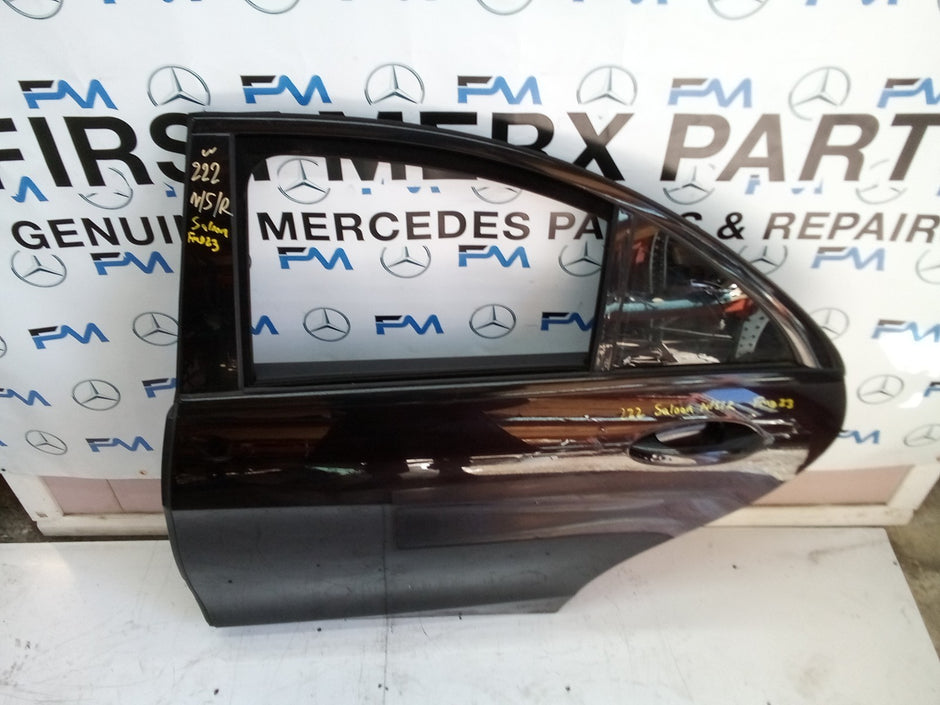 MERCEDES S CLASS W222 SALOON PASSENGER REAR DOOR (NEAR SIDE REAR) BLACK FMD23